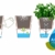 Emsa Kräutertopf für frische Kräuter, Selbstbewässerung, Wasserstandsanzeiger, Ø 13 cm, Seidengrau, Fresh Herbs, 517532 - 4